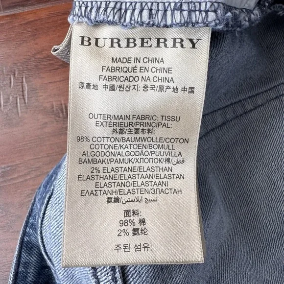 Burberry Brit Westbourne Jeans "Burberry Back Seam" Aesthetic Skinny Ankle Sz 25 - Picture 8 of 16